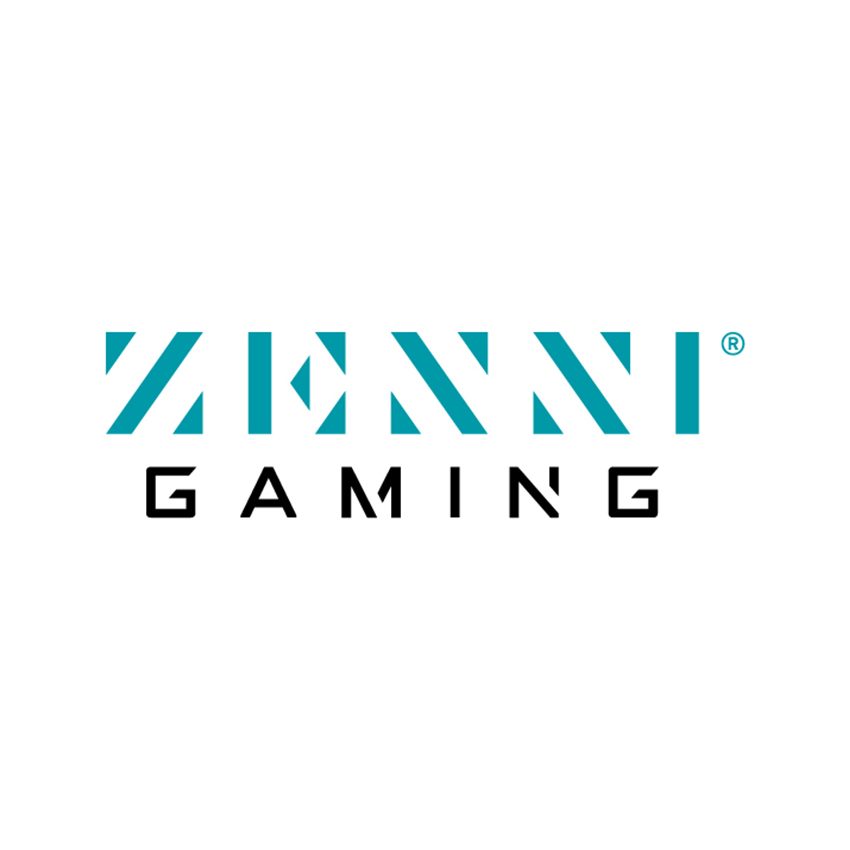 ZENNI GAMING logo in blue and black text.