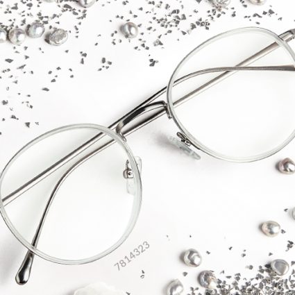 wire rim glasses lay down