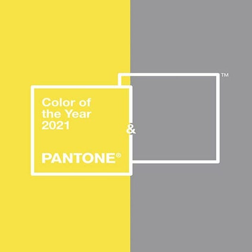 Pantone Color of the Year 2021: Illuminating yellow and Ultimate Gray.