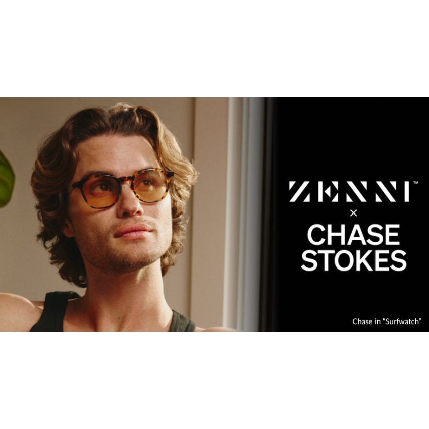 ZENNI x CHASE STOKES eyewear. Chase in "Surfwatch"