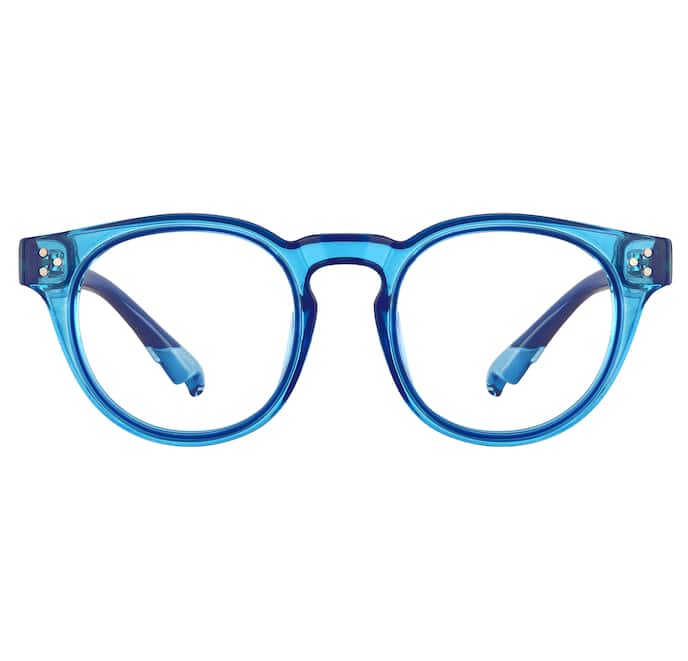 Zenni blue oval glasses I AM POSITIVE #2034116