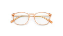 Image of a pair of orange zenni glasses.